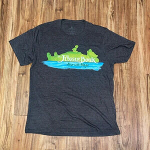 Disney women’s t shirt medium jungle book graphic grey short sleeve stretch